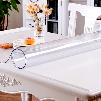 Soft Glass Tablecloth Transparency PVC Table Cloth Waterproof Oilproof Kitchen Dining Table Cover for Rectangular Table 1.0mm
Soft Glass Tablecloth Transparency PVC Table Cloth Waterproof Oilproof Kitchen Dining Table Cover for Rectangular Table 1.0mm