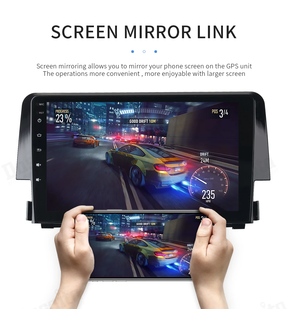 Flash Deal 9" HD Digital Screen multimedia stereo 1080P video Android 9.0 Octa Core 4G RAM 32G ROM for Honda Civic 2015 2016 11