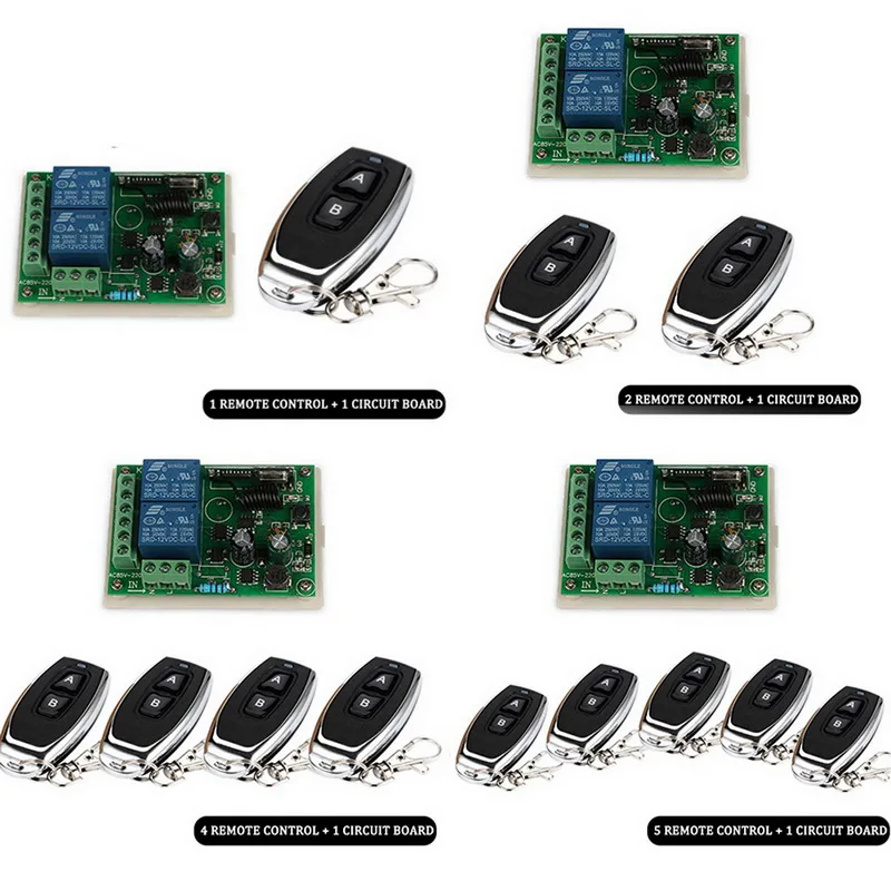 1Set Receiver 433Mhz Learning Code RF Wireless Relay Remote Control Transmitter with Receiver
1Set Receiver 433Mhz Learning Code RF Wireless Relay Remote Control Transmitter with Receiver