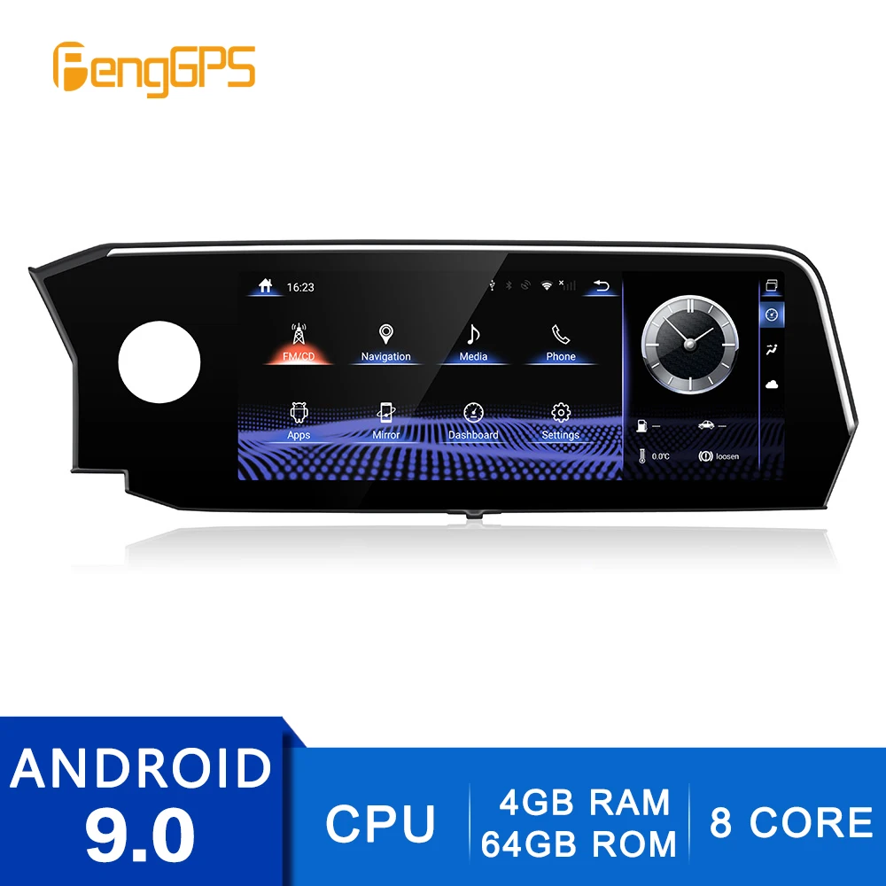 

4G+64G Android 9.0 for Lexus ES 2018-2020 GPS Navigation DVD Player Auto Radio Multimedia 2 Din Stereo 8Core 1080P Headunit