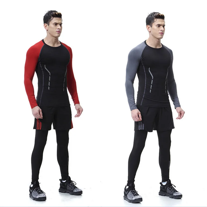Quick-Drying Breathable Gym Sports Clothing Tight Fitness Suit Men's Running Clothes Spring And Summer Autumn Long-sleeve Suit T
Quick-Drying Breathable Gym Sports Clothing Tight Fitness Suit Men's Running Clothes Spring And Summer Autumn Long-sleeve Suit T