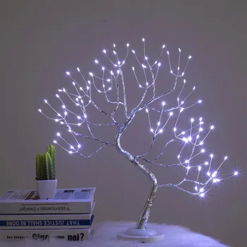 LED Night Light Mini Christmas Tree Copper Wire Garland Lamp For Home Kids Bedroom Decor Fairy Lights Luminary Holiday Lighting 
LED Night Light Mini Christmas Tree Copper Wire Garland Lamp For Home Kids Bedroom Decor Fairy Lights Luminary Holiday Lighting