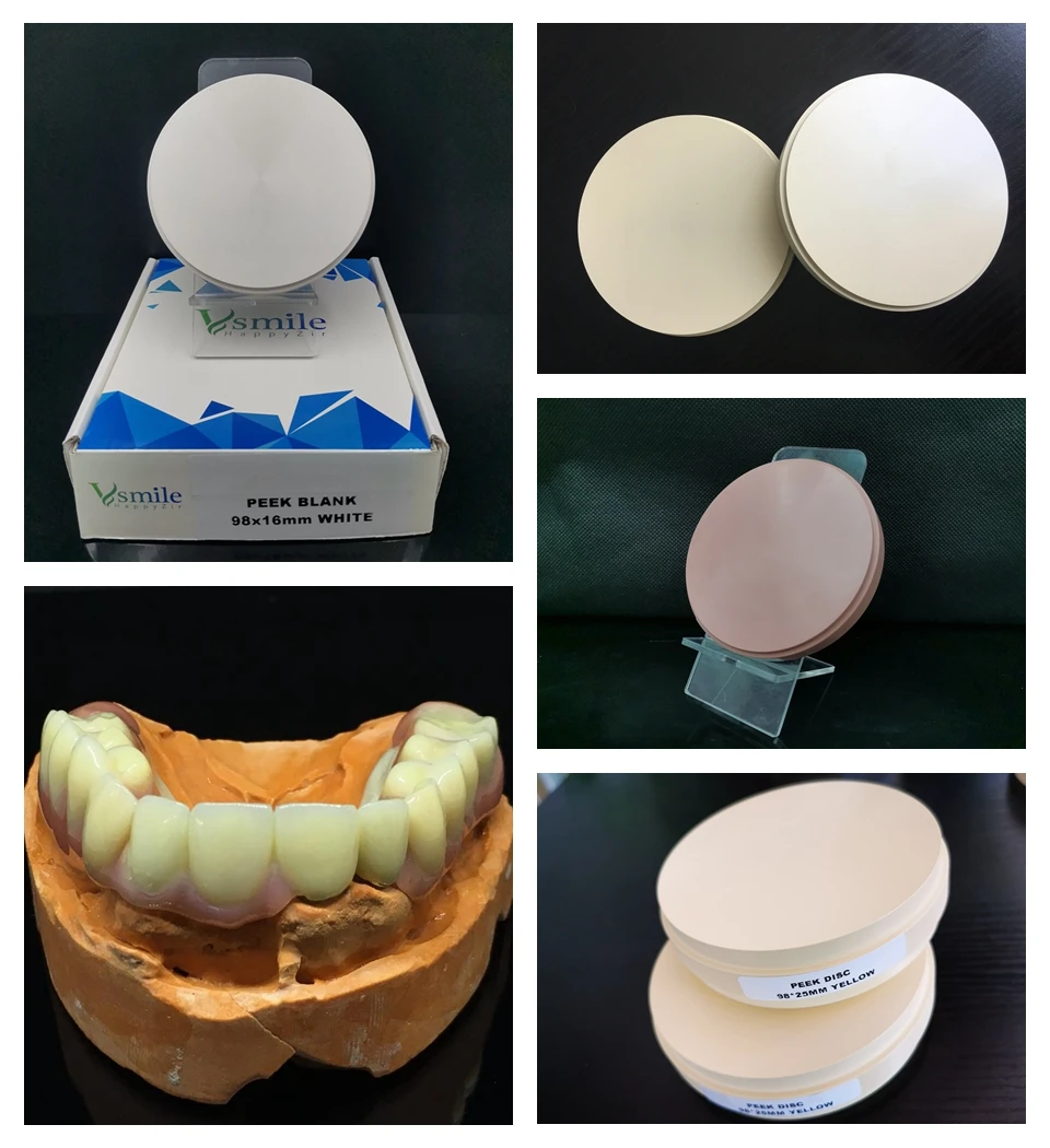 Vsmile Dental PEEK Disc Implant System Composite Material 98MM PEEK Block For Dental Lab CADCAM System Framworks
Vsmile Dental PEEK Disc Implant System Composite Material 98MM PEEK Block For Dental Lab CADCAM System Framworks