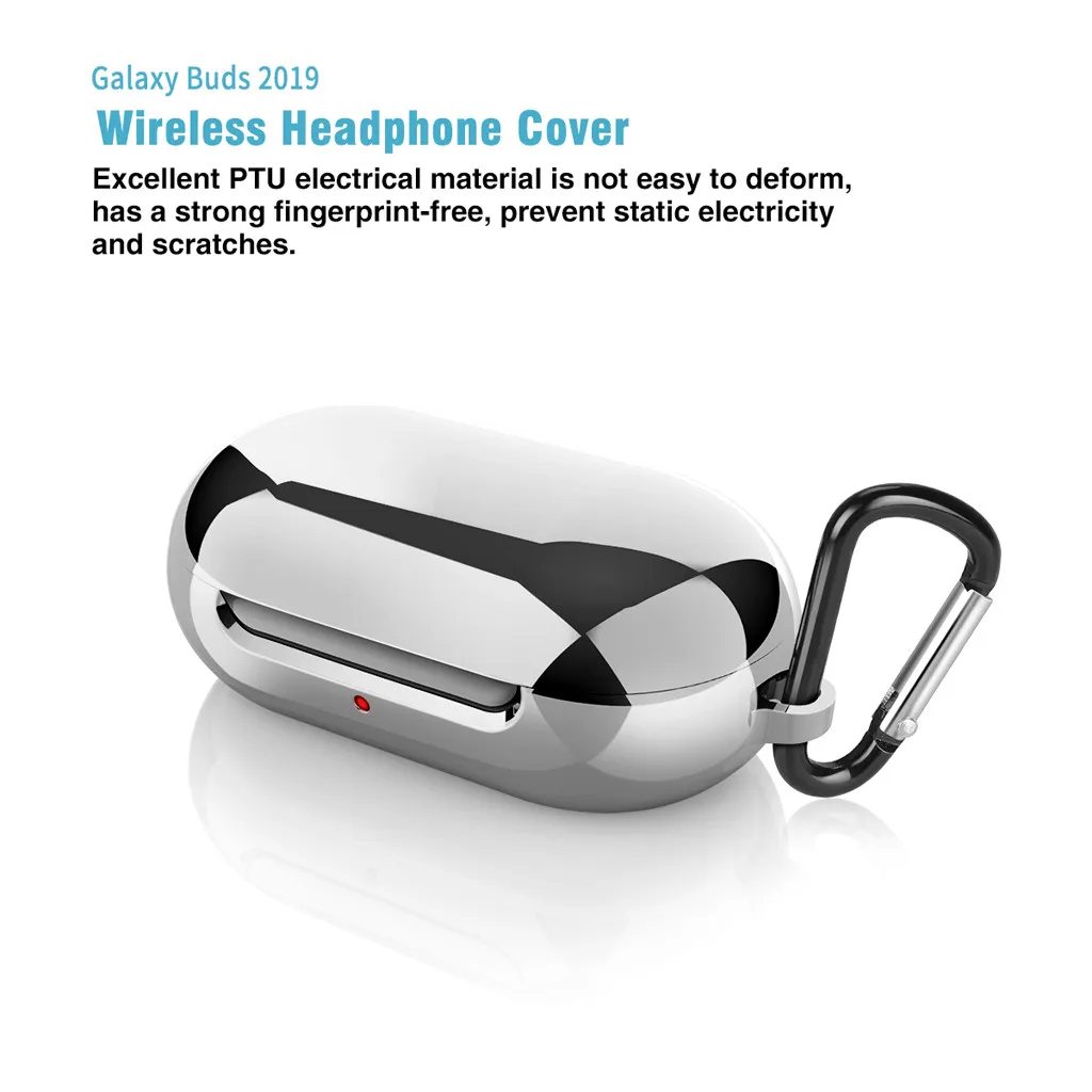 Ouhaobin Earphone Case For Samsung Galaxy Buds 2019 Sports Bluetooth Earphone Plating Soft TPU Full Protective Cover Case