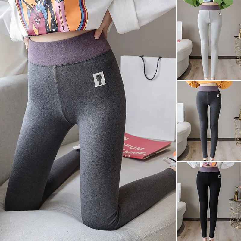 Леггинсы женские хлопковые с высокой талией, повседневные однотонные брюки в стиле пэчворк, с кошкой, Мягкие штаны, большие размеры, на весну 
Леггинсы женские хлопковые с высокой талией, повседневные однотонные брюки в стиле пэчворк, с кошкой, Мягкие штаны, большие размеры, на весну