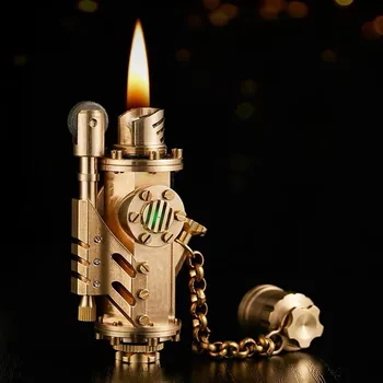Mechanical kerosene lighter luminous pure copper steam punk 2nd generation hand-to-hand battle armor lighter male memorial gift
Mechanical kerosene lighter luminous pure copper steam punk 2nd generation hand-to-hand battle armor lighter male memorial gift