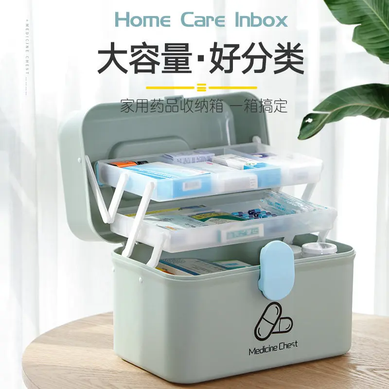 Multifunctonal Storage Box First Aid Kit Organizer With Handle Portable Kits PP Plastic Drug For Household Emergency | Спорт и