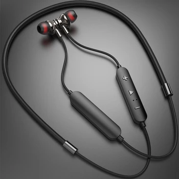 

Bluetooth 5.0 Wireless Headset Magnetic Neckband Earphones IPX5 Waterproof Sport Earbud With Noise Cancelling Mic Volume Control