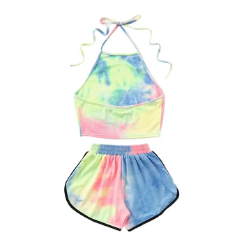 Lady Beach Wear Swimming Fitness Hanging Neck Sports Casual Sexy Summer Holiday Daily Women Halter Crop Top With Shorts Set 
Lady Beach Wear Swimming Fitness Hanging Neck Sports Casual Sexy Summer Holiday Daily Women Halter Crop Top With Shorts Set