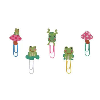 5Pcs Cute Paper Clips Frog Lotus Leaf Note Document Photo Bookmark Clips Paper Clips Stationery for School Office
5Pcs Cute Paper Clips Frog Lotus Leaf Note Document Photo Bookmark Clips Paper Clips Stationery for School Office