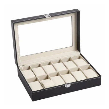 1PC Watch Box Black Fashion PU Watch Case Watch Storage Box High Grade Watch Organizer
1PC Watch Box Black Fashion PU Watch Case Watch Storage Box High Grade Watch Organizer