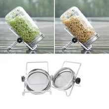 1 шт./компл. посадки банку Кронштейн Бутылка для семян стенд металлические стеллажи для выставки товаров фильтр семян прорастания крышка кр...(China)