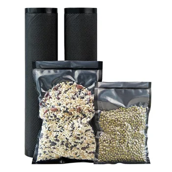 Black vacuum food grain packaging bag nylon material light-resistant, fresh-keeping commercial plastic single-sided granular bag
Black vacuum food grain packaging bag nylon material light-resistant, fresh-keeping commercial plastic single-sided granular bag