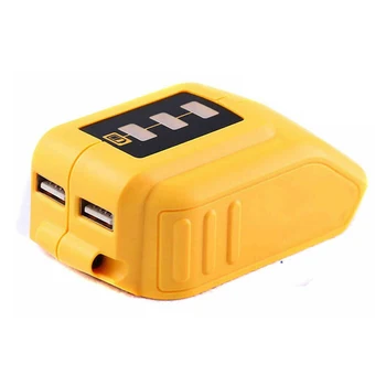 12V-18V Dual USB Port Battery Adapter Charger Built-In Smart Chip Li-Ion Battery Charger With Indicator For Dewalt DCB090
12V-18V Dual USB Port Battery Adapter Charger Built-In Smart Chip Li-Ion Battery Charger With Indicator For Dewalt DCB090