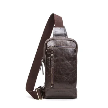 Contact's Genuine Leather Chest Bag Men Vintage Shoulder Crossbody Bag Metal Lock with Zip Pocket for 9.7" iPad
Contact's Genuine Leather Chest Bag Men Vintage Shoulder Crossbody Bag Metal Lock with Zip Pocket for 9.7" iPad