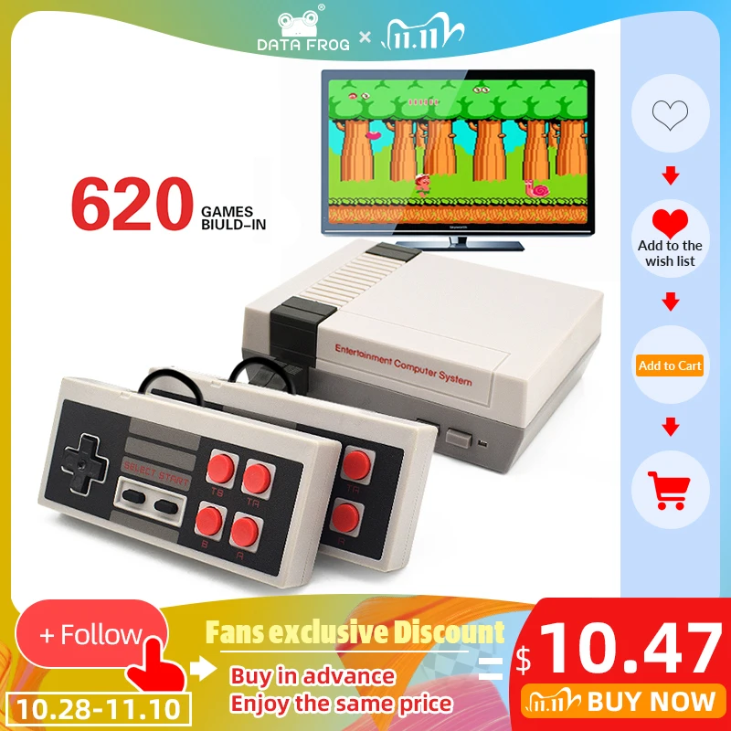 Mini TV Game Console HDMI 8 Bit Retro Video Game Console Built-In 600 No Repeat Games Handheld Gaming Player Best Gift
Mini TV Game Console HDMI 8 Bit Retro Video Game Console Built-In 600 No Repeat Games Handheld Gaming Player Best Gift