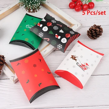 5Pcs Paperboard Kraft Gift Bag Pillow Shape Box Paper Candy Boxes Christmas Present Pouch Xmas Tree Elk Pattern Party Supplies
5Pcs Paperboard Kraft Gift Bag Pillow Shape Box Paper Candy Boxes Christmas Present Pouch Xmas Tree Elk Pattern Party Supplies