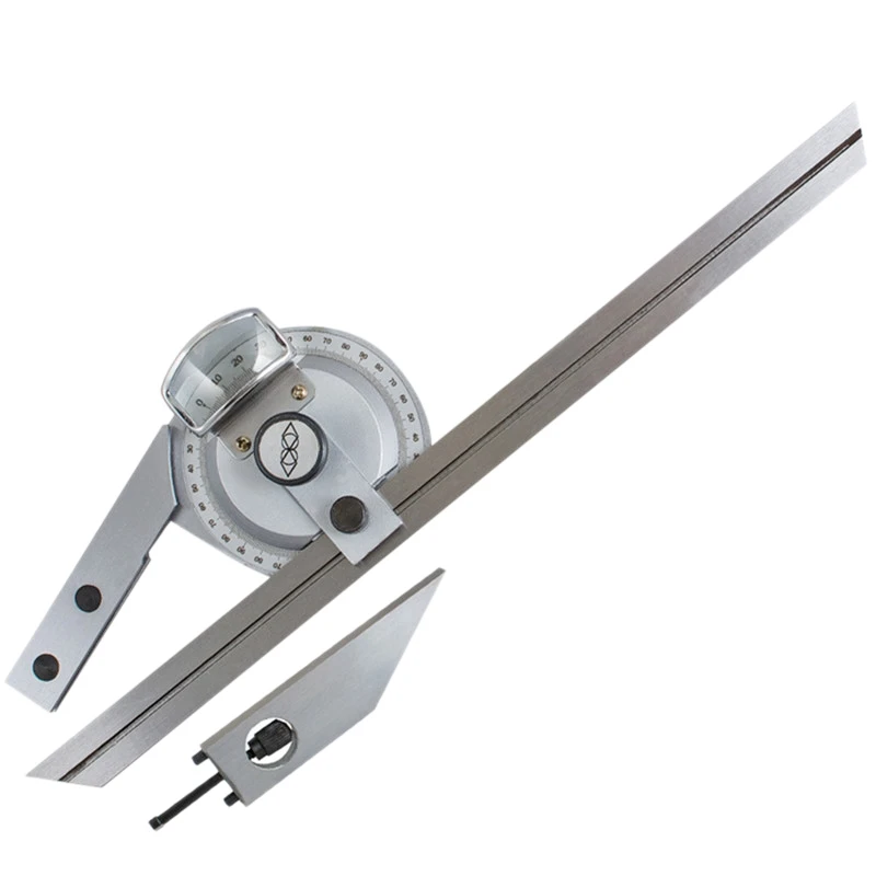0-360 Rotaty Stainless Steel Universal Bevel Protractor Angle Finder Angular Dial Ruler Goniometer With 300Mm Blade
0-360 Rotaty Stainless Steel Universal Bevel Protractor Angle Finder Angular Dial Ruler Goniometer With 300Mm Blade