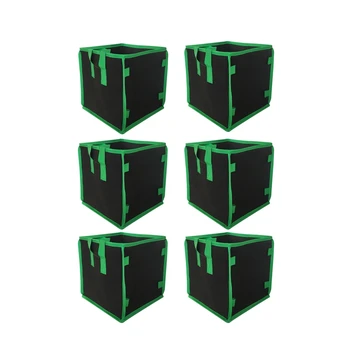 6Pcs/Set Square Grow Bags Thick Fabric Bags with Handles for Indoor and Outdoor Garden 
6Pcs/Set Square Grow Bags Thick Fabric Bags with Handles for Indoor and Outdoor Garden