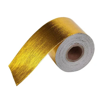 50mmx10M Reflective High Temperature Gold Roll Adhesive Heat Shield Wrap Tape Packing Accessory LB88
50mmx10M Reflective High Temperature Gold Roll Adhesive Heat Shield Wrap Tape Packing Accessory LB88