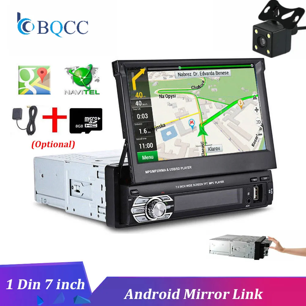 Car Radio Camecho 1DIN 7 "HD Audio Stereo Bluetooth Android Mirror Link Autoradio Monitor MP5 Multimedia FM USB Player
Car Radio Camecho 1DIN 7 "HD Audio Stereo Bluetooth Android Mirror Link Autoradio Monitor MP5 Multimedia FM USB Player