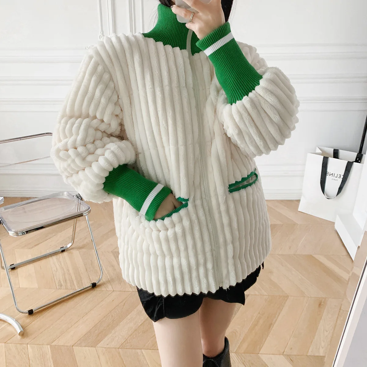 Jacket Winter Cotton New Corduroy Thickening Women's Tide Brand Warm Cotton Jacket Women Coats and Jackets Winter
Jacket Winter Cotton New Corduroy Thickening Women's Tide Brand Warm Cotton Jacket Women Coats and Jackets Winter