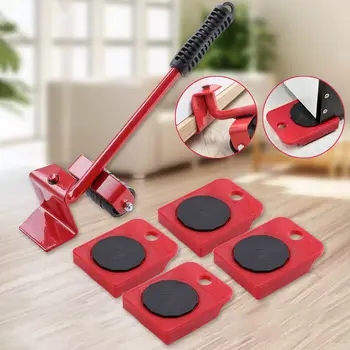 Furniture Lift Heavy Professional Roller Moving Tool Trolley Wheel Bar Mover Slider Transport Tool Set For 100Kg/220Lbs
Furniture Lift Heavy Professional Roller Moving Tool Trolley Wheel Bar Mover Slider Transport Tool Set For 100Kg/220Lbs