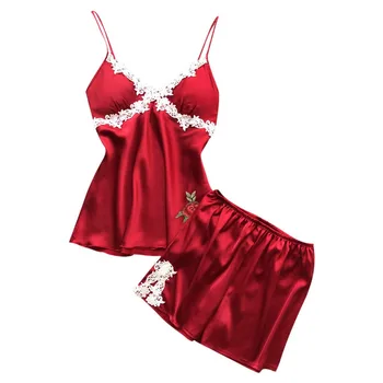 pajamas Set Women Sexy Lace Splice Applique Lingerie Nightwear Underwear Babydoll Short Sleepwear 2PCS Set пижама большой размер
pajamas Set Women Sexy Lace Splice Applique Lingerie Nightwear Underwear Babydoll Short Sleepwear 2PCS Set пижама большой размер