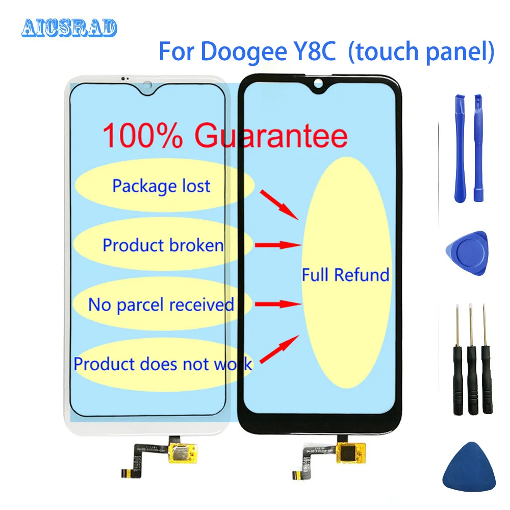 AICSRAD 6 1 "сенсорный датчик Для Doogee Y8c сенсорный экран Y8 C панель идеальный Ремонт