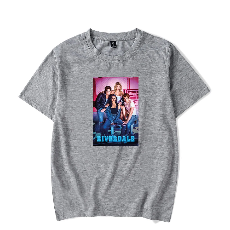 Футболка с коротким рукавом Riverdale для мужчин и женщин модный Повседневный Топ