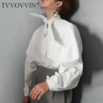 TVVOVVIN 2020 New Spring White Bow Tie Collar Blouse Lantern Sleeve Loose Big Korean Women Casual Fashon Spring Shirt FL323
TVVOVVIN 2020 New Spring White Bow Tie Collar Blouse Lantern Sleeve Loose Big Korean Women Casual Fashon Spring Shirt FL323