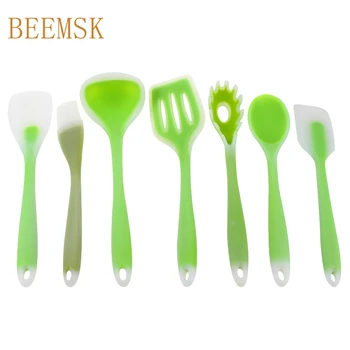 BEEMSK 7pcs/set Cooking Set Silicone Utensils Set high quality high temperature NonStick spatula ladle Pasta spoon tools
BEEMSK 7pcs/set Cooking Set Silicone Utensils Set high quality high temperature NonStick spatula ladle Pasta spoon tools