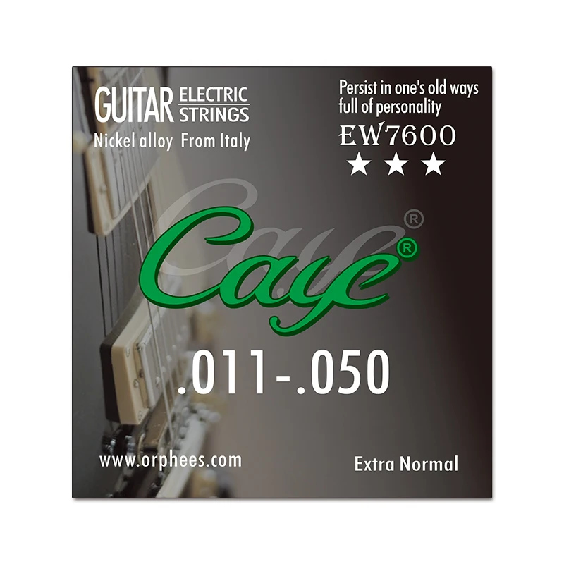 Набор струн для электрогитары Orphee Caye EW металлический рок шестиугольный набор из