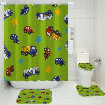 3/4 Pieces Robot/Astronaut/Car Shower Curtains Sets 3D Print Bathroom Mat Sets Cartoon Carpet Toilet Christmas Toilet Mat
3/4 Pieces Robot/Astronaut/Car Shower Curtains Sets 3D Print Bathroom Mat Sets Cartoon Carpet Toilet Christmas Toilet Mat