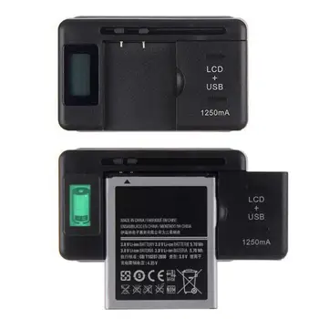 Universal Battery Charger For Cell Phones LCD Indicator Screen Universal Mobile Battery Charger + USB-Port US Plug 5.15
Universal Battery Charger For Cell Phones LCD Indicator Screen Universal Mobile Battery Charger + USB-Port US Plug 5.15
