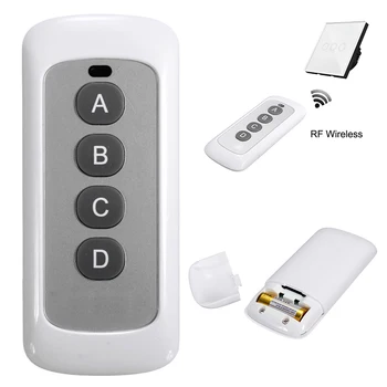 Lower Power Consumption 4 Buttons Wireless Smart Remote Control 433MHz Durable High Stability Sensitivity Wireless Remote Contro
Lower Power Consumption 4 Buttons Wireless Smart Remote Control 433MHz Durable High Stability Sensitivity Wireless Remote Contro