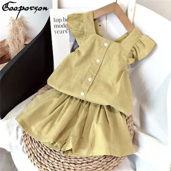 Gooporson Sunmmer Kids Clothes Fashion Korean Flying Sleeve Top&shorts Little Girl Clothing Set Children Ruffle Outfits
Gooporson Sunmmer Kids Clothes Fashion Korean Flying Sleeve Top&shorts Little Girl Clothing Set Children Ruffle Outfits