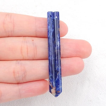 Natural African Sodalite fashion woman Earring,Fashion Jewelry For Women Earring pair Accessories,56x4x4mm,4.1g 
Natural African Sodalite fashion woman Earring,Fashion Jewelry For Women Earring pair Accessories,56x4x4mm,4.1g