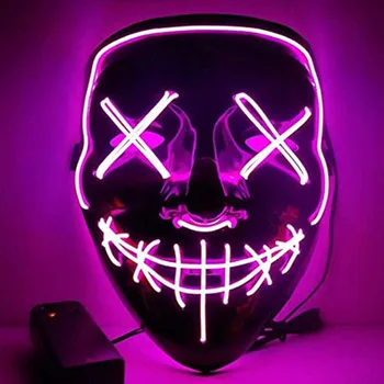hot EL Cold Light Mask LED Light Luminous Mask with 3V Steady on Inverter for Halloween Party Supplies Christmas Blood Horror
hot EL Cold Light Mask LED Light Luminous Mask with 3V Steady on Inverter for Halloween Party Supplies Christmas Blood Horror