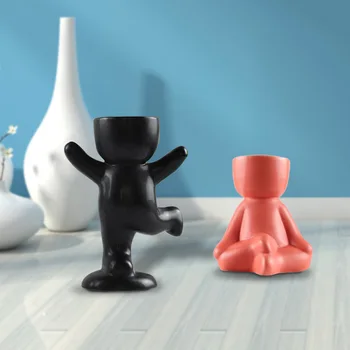 Creative Humanoid Ceramic Flower Pot Vase Plant Pot Ceramic Crafts Personality Succulent Flower Vase Home Desktop Decoration
Creative Humanoid Ceramic Flower Pot Vase Plant Pot Ceramic Crafts Personality Succulent Flower Vase Home Desktop Decoration