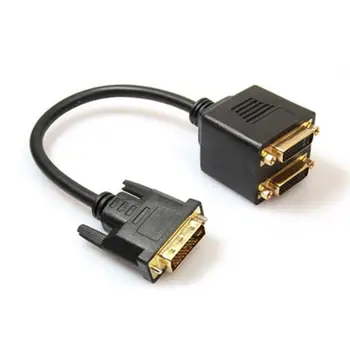 Portable DVI Adaptor DVI-D Male to Dual 2 DVI-I Female Splitter Signal Transmission Divider Video Y Splitter Cable
Portable DVI Adaptor DVI-D Male to Dual 2 DVI-I Female Splitter Signal Transmission Divider Video Y Splitter Cable