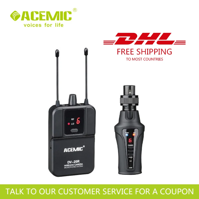 NEW RELEASE ACEMIC DV-20T Competitive price Wireless digital recording microphone with plug-on transmitter FREE SHIPPING!
NEW RELEASE ACEMIC DV-20T Competitive price Wireless digital recording microphone with plug-on transmitter FREE SHIPPING!