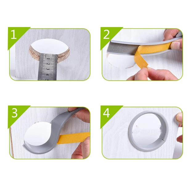 Description Picture 4 of item1 M Self Adhesive Edge Banding for Wood Furniture Wardrobe Wine Cabinets Desk Etc Edge Guard Strip Decoration PVC Edge Tape