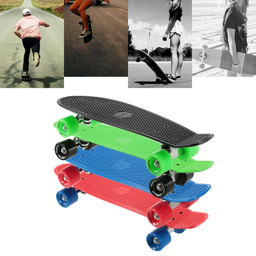 Hot New 22 Inch Skateboard Cruiser Board PU Four-Wheel Street Banana Long Skate Board Mini Skate Board Complete Deck Longboard
Hot New 22 Inch Skateboard Cruiser Board PU Four-Wheel Street Banana Long Skate Board Mini Skate Board Complete Deck Longboard