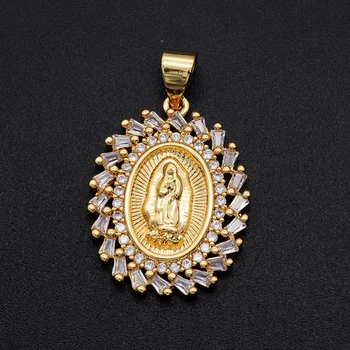5pcs/lot 17x27mm CZ Zircon DIY Jewelry Virgin Mary Charm Pendant Wholesale Jewellwery Finding Supplies Top Quality
5pcs/lot 17x27mm CZ Zircon DIY Jewelry Virgin Mary Charm Pendant Wholesale Jewellwery Finding Supplies Top Quality