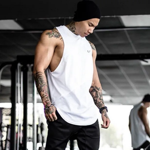 Mens Tank Tops Athletic Sleeveless A-Shirt Patchwork Curved Hem Cotton Undershirt for Workout Training Basic Top Tee
Mens Tank Tops Athletic Sleeveless A-Shirt Patchwork Curved Hem Cotton Undershirt for Workout Training Basic Top Tee