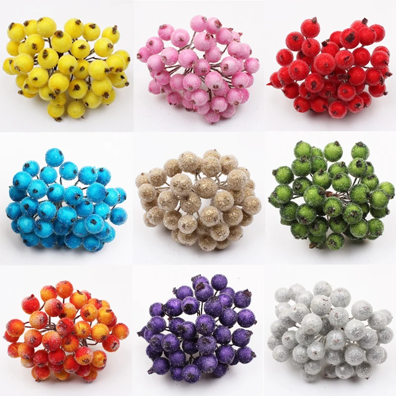 40pcs Mini Frosted Artificial Berry Fruit Glass Holly Berries Stamen Bouquet For Wedding DIY Scrapbooking Wreath Decorative 
40pcs Mini Frosted Artificial Berry Fruit Glass Holly Berries Stamen Bouquet For Wedding DIY Scrapbooking Wreath Decorative