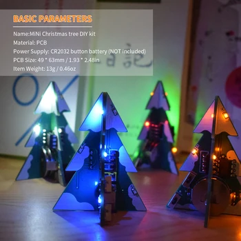 3D Mini PCB Stereo Christmas Tree DIY Music Kit Electronic Learning Kit Module Christmas Tree DIY Kit
3D Mini PCB Stereo Christmas Tree DIY Music Kit Electronic Learning Kit Module Christmas Tree DIY Kit