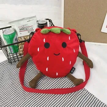 Cartoon Fun Fruit Plush Bag Student Fashion Messenger Bag 2020 New Style Cool Cloth Bag Phone Bag
Cartoon Fun Fruit Plush Bag Student Fashion Messenger Bag 2020 New Style Cool Cloth Bag Phone Bag