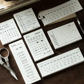 50pcs Classic Portable Time Agenda Planner Notes Pad Daily Weekly Planner Monthly Calendar Memo Pad Stationery Office Decoration
50pcs Classic Portable Time Agenda Planner Notes Pad Daily Weekly Planner Monthly Calendar Memo Pad Stationery Office Decoration